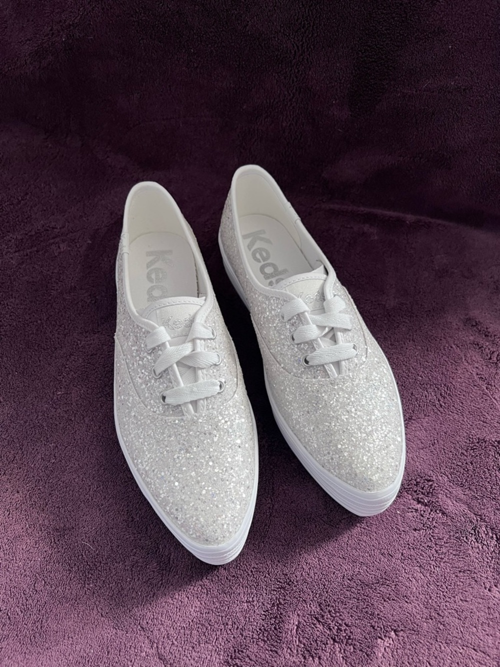 Keds Celebration Glitter Lace-Up Platform Sneakers - Picture 2 of 5
